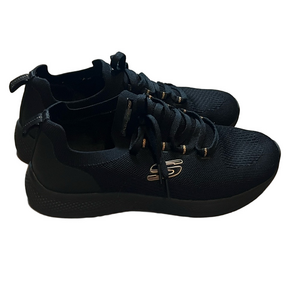 Skechers Sleek Black and Rose Gold Sneakers